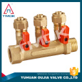 China manufacturer brass water manifold in floor heating plumbing system in heavy duty